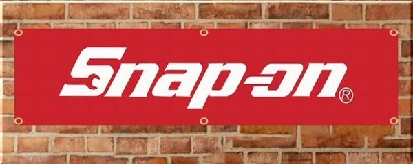 新品★スナップオン（Snap-on）★バナー（タペストリー）★45×180ｃｍ★赤×白★_画像2