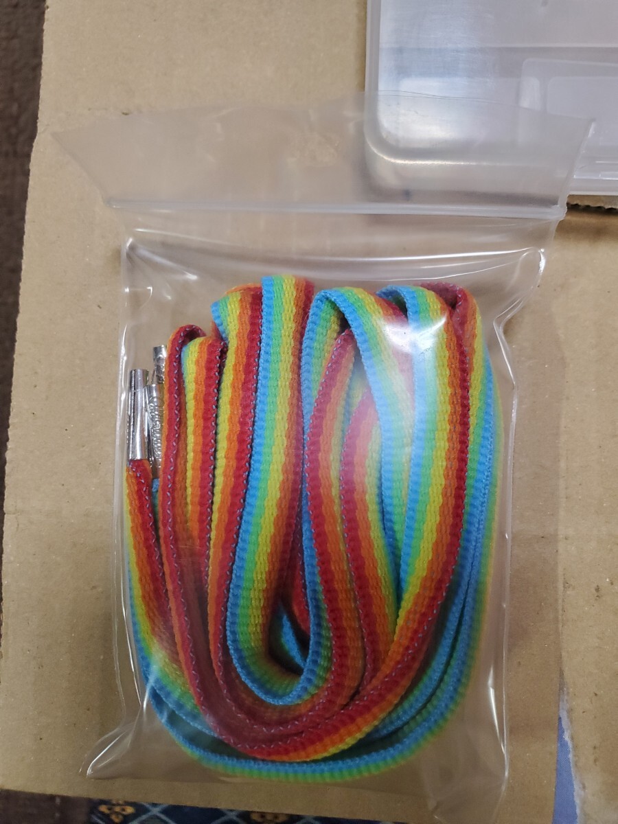 KIXSIX BASIC OVALLACE BOX SHOELACE RAINBOW 120cm オーバル シューレース レインボー ナイキ エアマックス1 95 90 AIRMAX 新品 AJ1 AF1_画像3