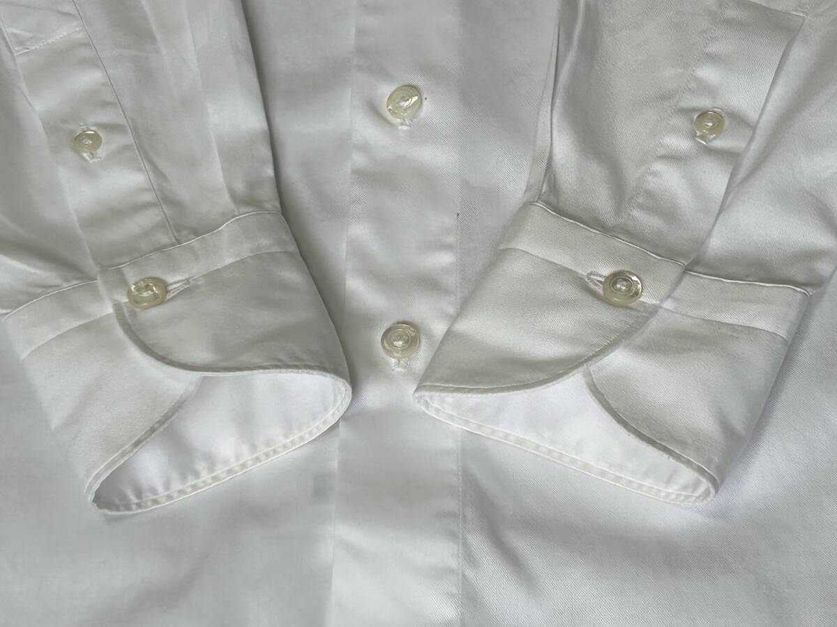 FINAMORE フィナモレ BDシャツ 白 サイズ３９ー１５1/2の画像8