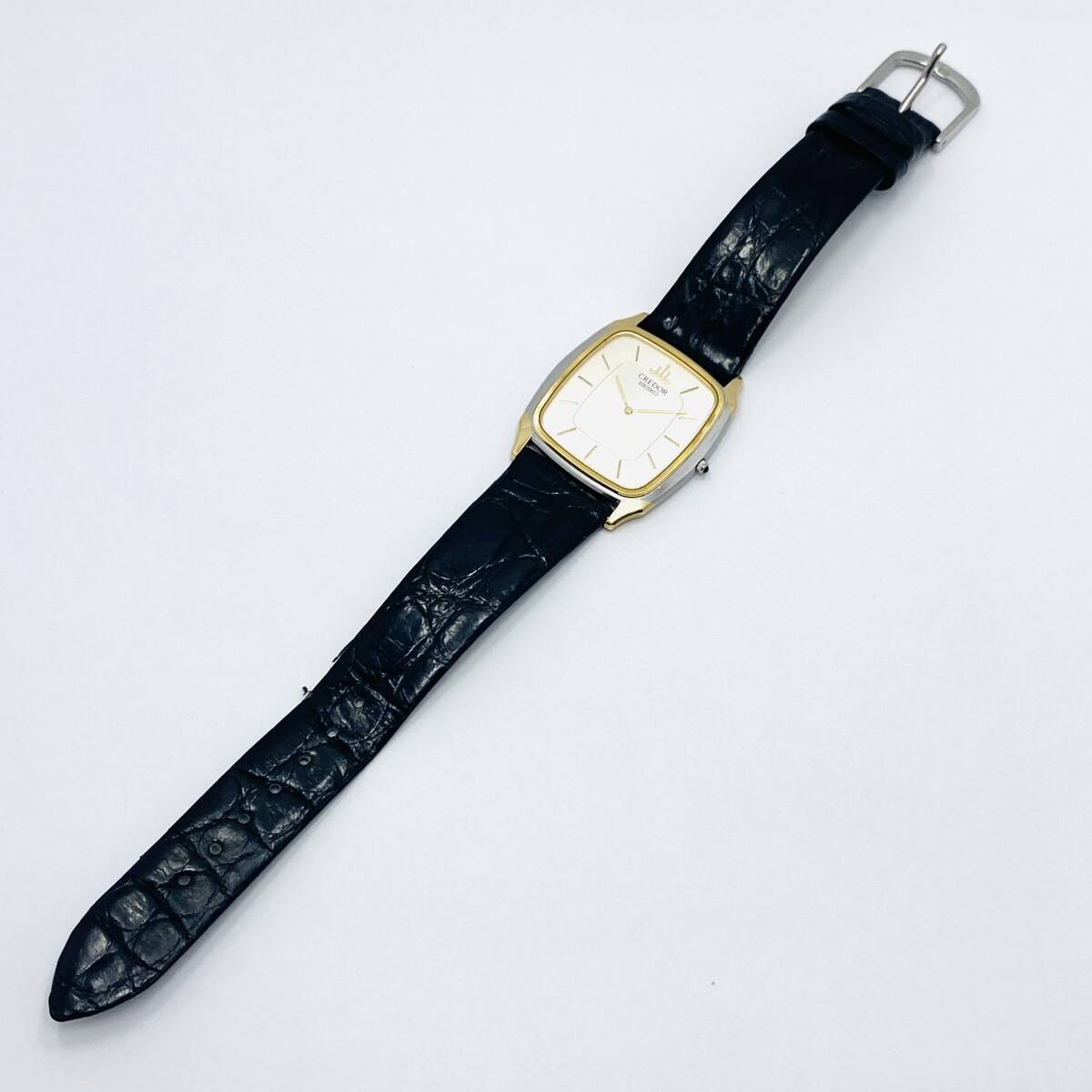 SEIKO セイコー CREDOR クレドール クォーツ腕時計 2F70-5151 YG×SS 14KT刻印 電池交換済み 動作確認済みの画像2