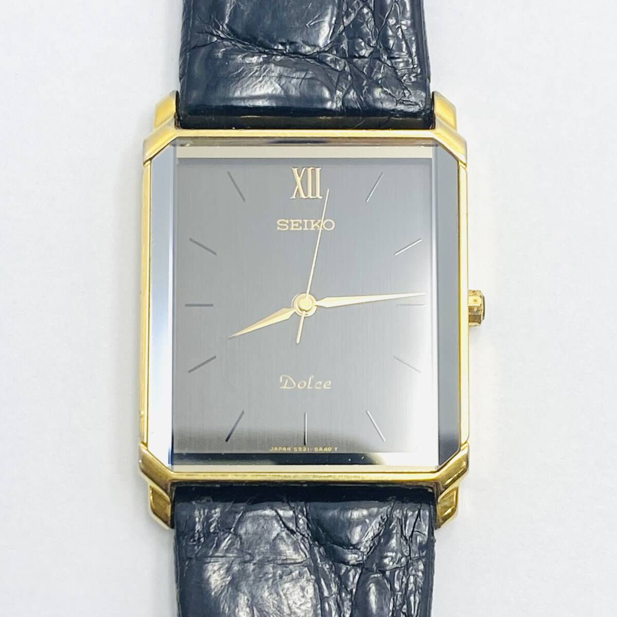 SEIKO セイコー DOLCE ドルチェ クォーツ腕時計 5S21-5A20 メンズ ジャンク品 不動品の画像1