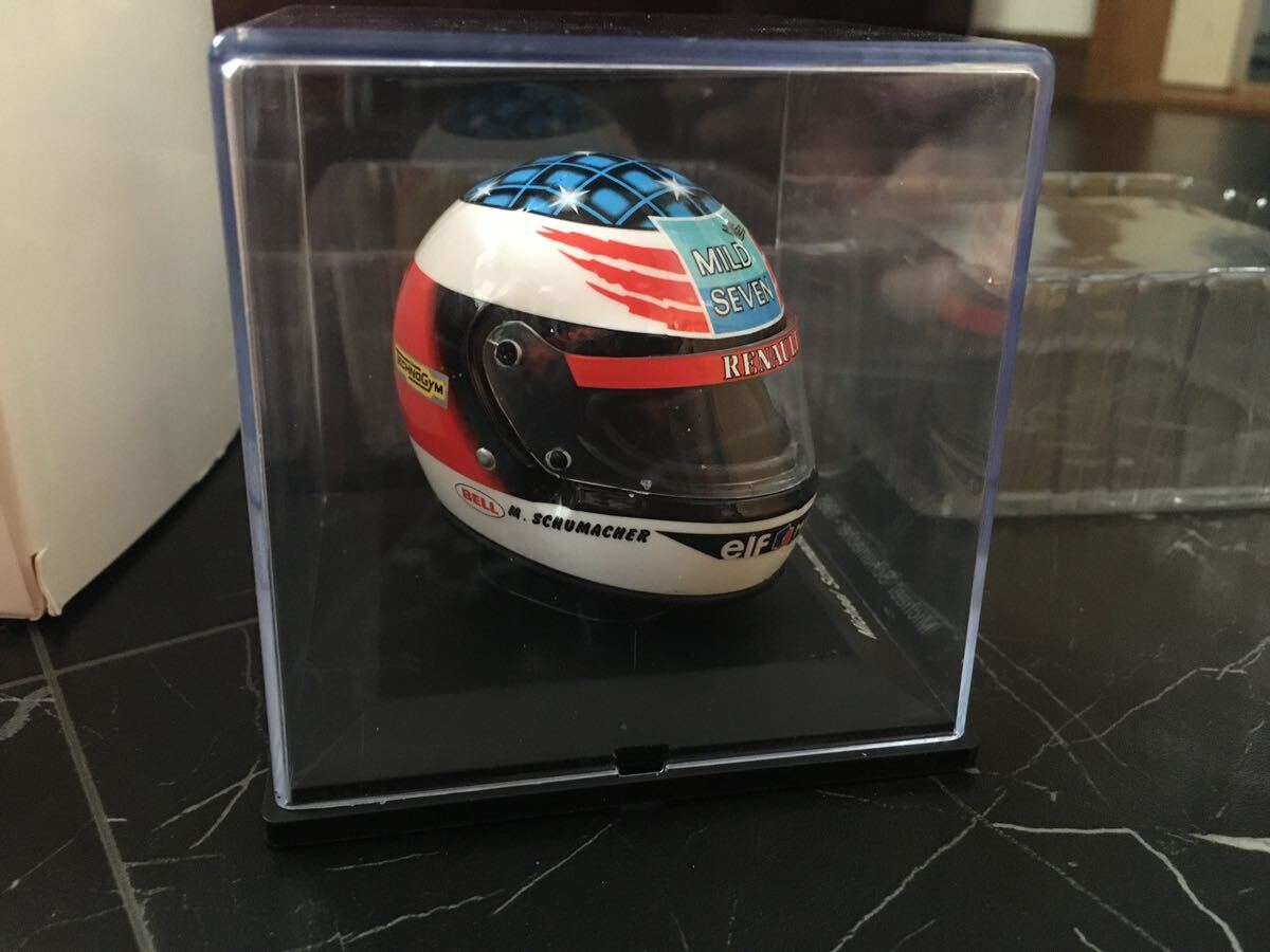  rare DeAGOSTINI. weekly big scale F1 collection 1/5 helmet collection mi Schumacher 1995 year Benetton Spark spark