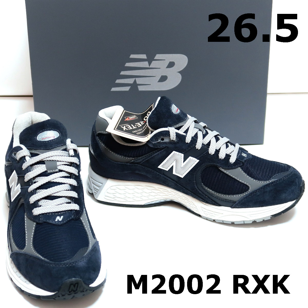 26.5 新品 ニューバランス M2002 RXK スニーカー GORE-TEX New Balance ゴアテックス ネイビー_画像1