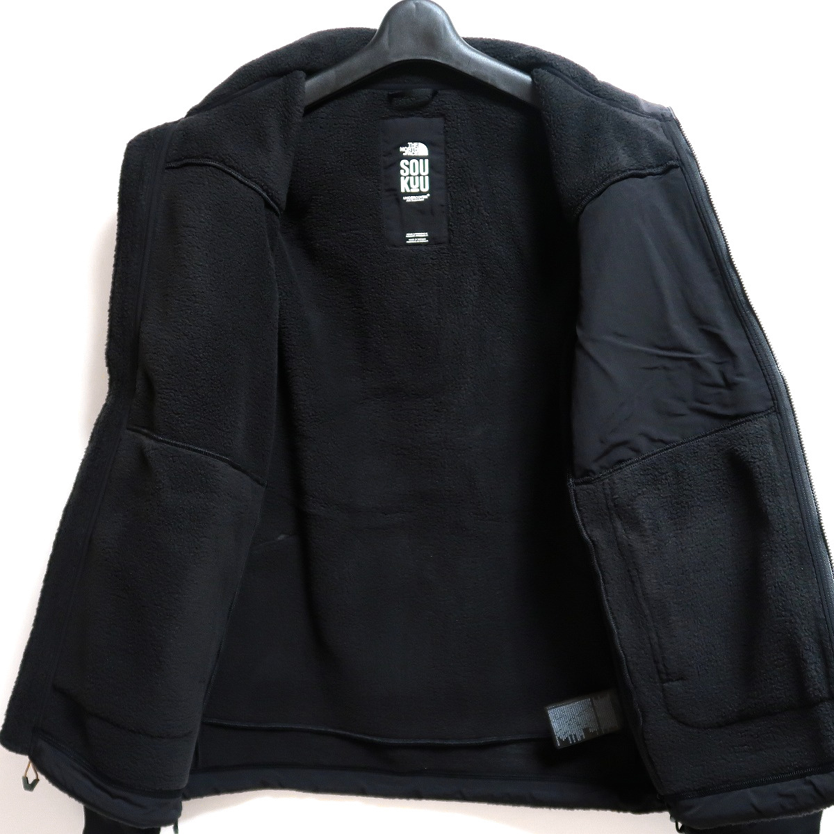 S 新品 ノースフェイス アンダーカバー フリース ジャケット SOUKUU 黒 The North Face UNDERCOVER ベスト 2Way_画像5