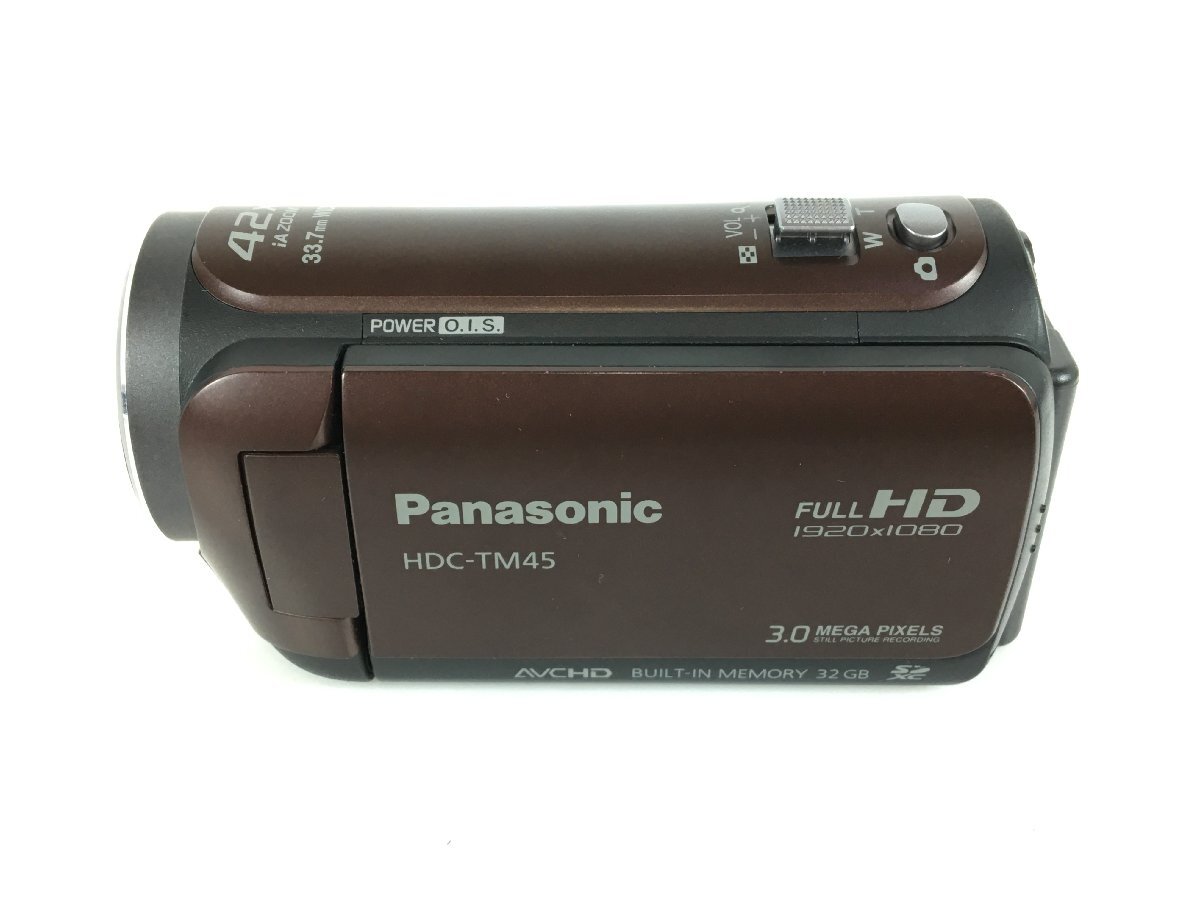 パナソニック Panasonic デジタルハイビジョンビデオカメラ TM45 内蔵メモリー32GB ブラウン HDC-TM45 中古 wa◇105の画像2