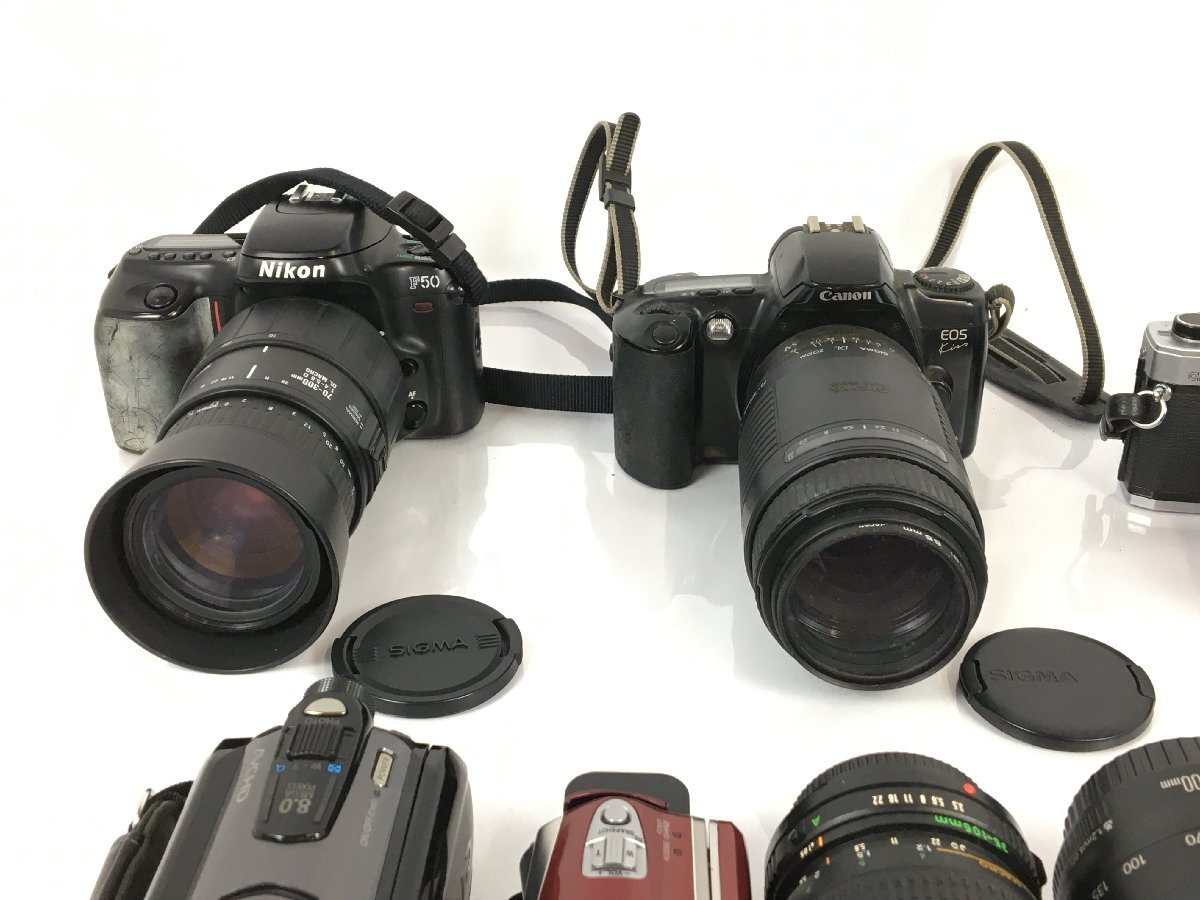 【ジャンク品】フィルムカメラ レンズ デジタルカメラ Nikon Canon ニコン キヤノン 他 セット まとめ売り wa◇105_画像2