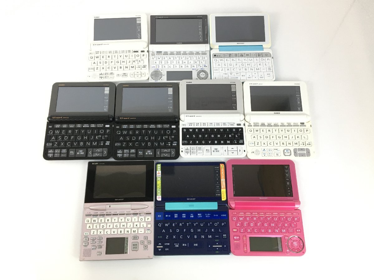 【ジャンク品】電子辞書 11個 セット まとめ売り CASIO SHARP EX-word Brain 他 K9830 wa◇106の画像7