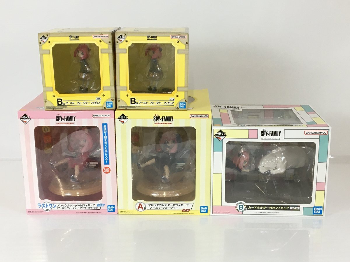 [ unopened goods ] most lot 5 piece set Spy Family a-nya* four ja- block calendar card holder attaching figure other wa*65