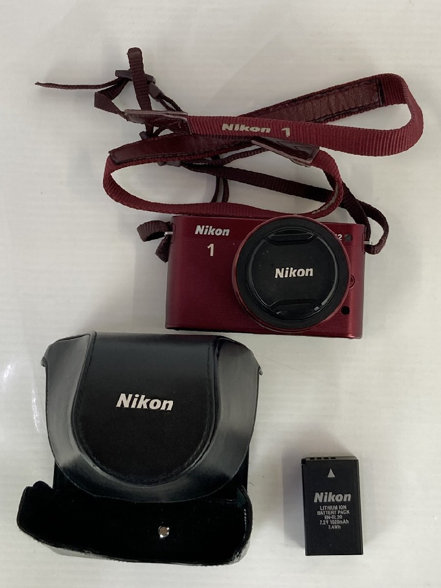 rh Nikon 1 J2 Nikon ニコン ミラーレスカメラ 10-30mm D33697 デジタルカメラ バッテリー/ストラップ/カバー付属 hi◇105の画像1