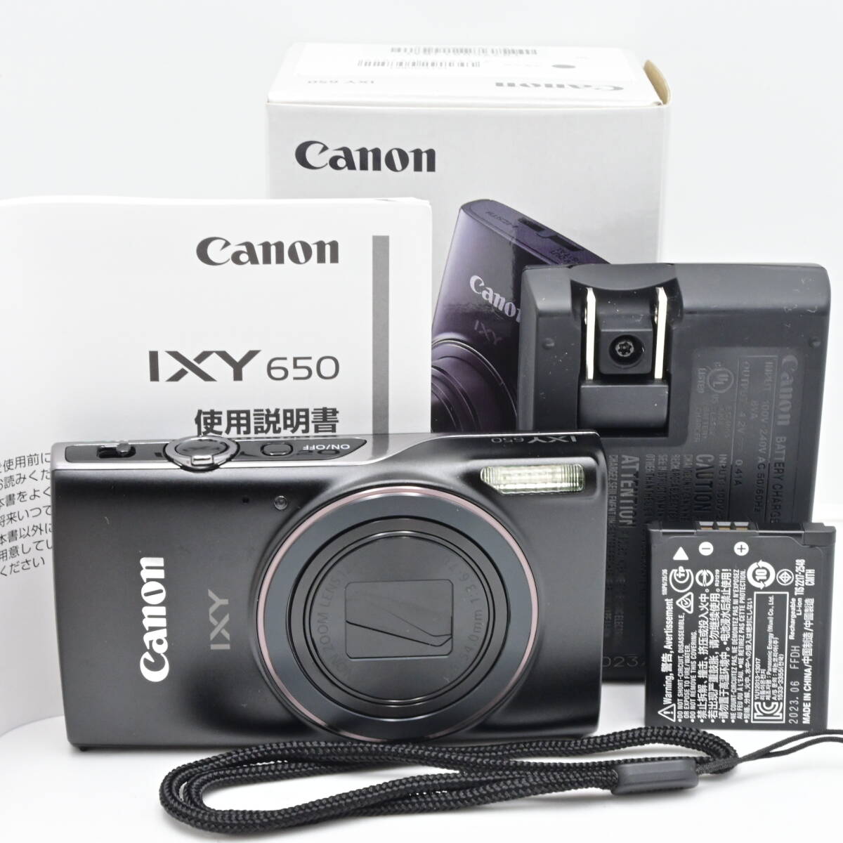 Canon コンパクトデジタルカメラ IXY 650 ブラック 光学12倍ズーム/Wi-Fi対応 IXY650BK_画像1