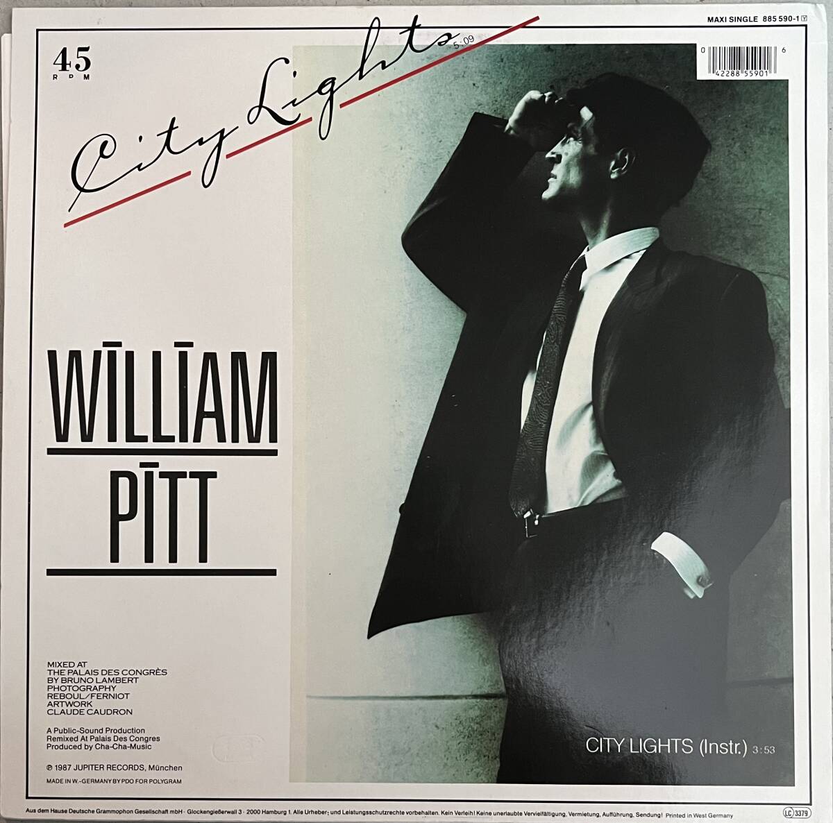 12インチ William Pitt - City Lights バレアリック DJ Harvey Masanori Ikeda_画像2