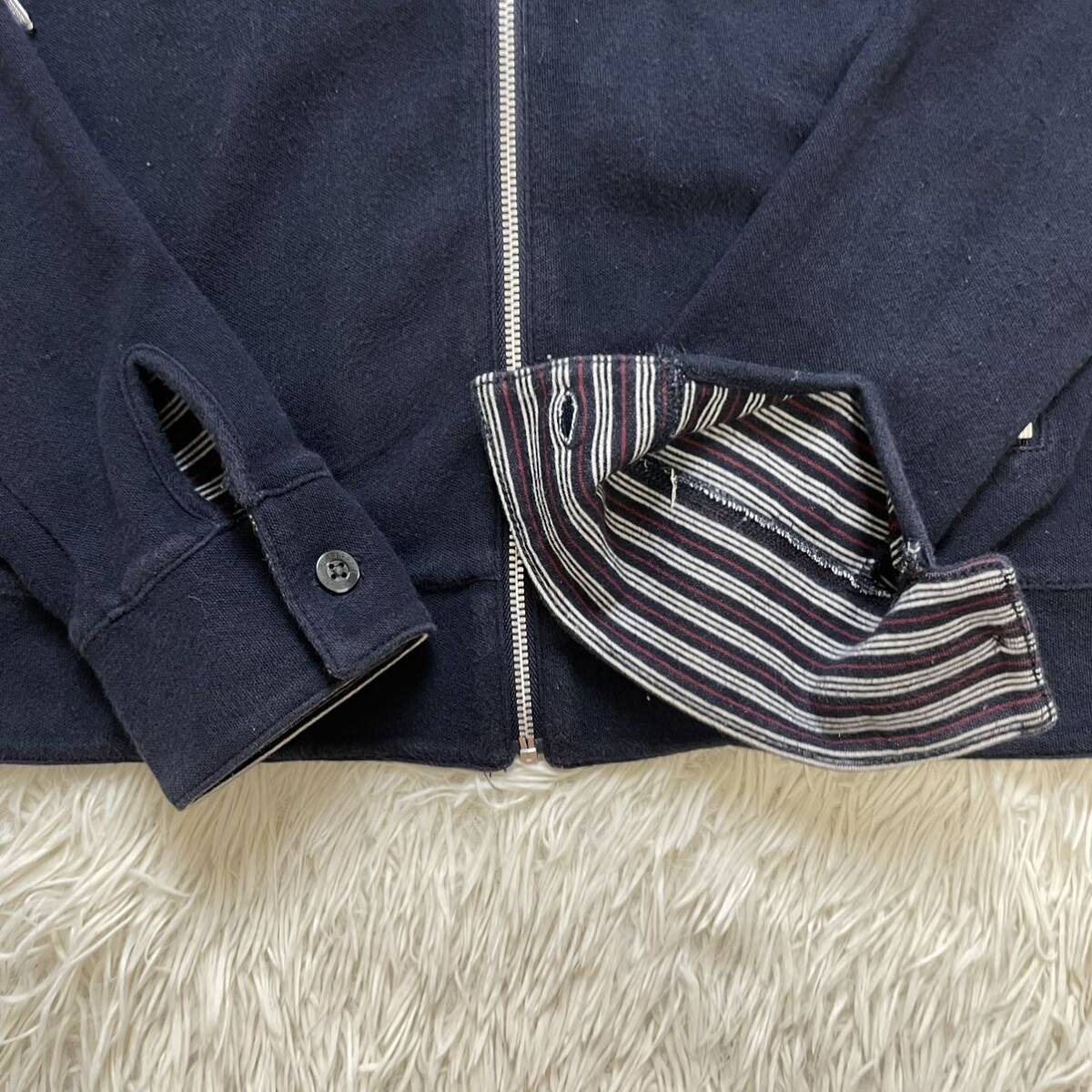 хорошая вещь 3(L) Burberry Black Label шланг вышивка двухсторонний окантовка эластичность спортивная куртка # блузон BURBERRY BLACK LABEL жакет 