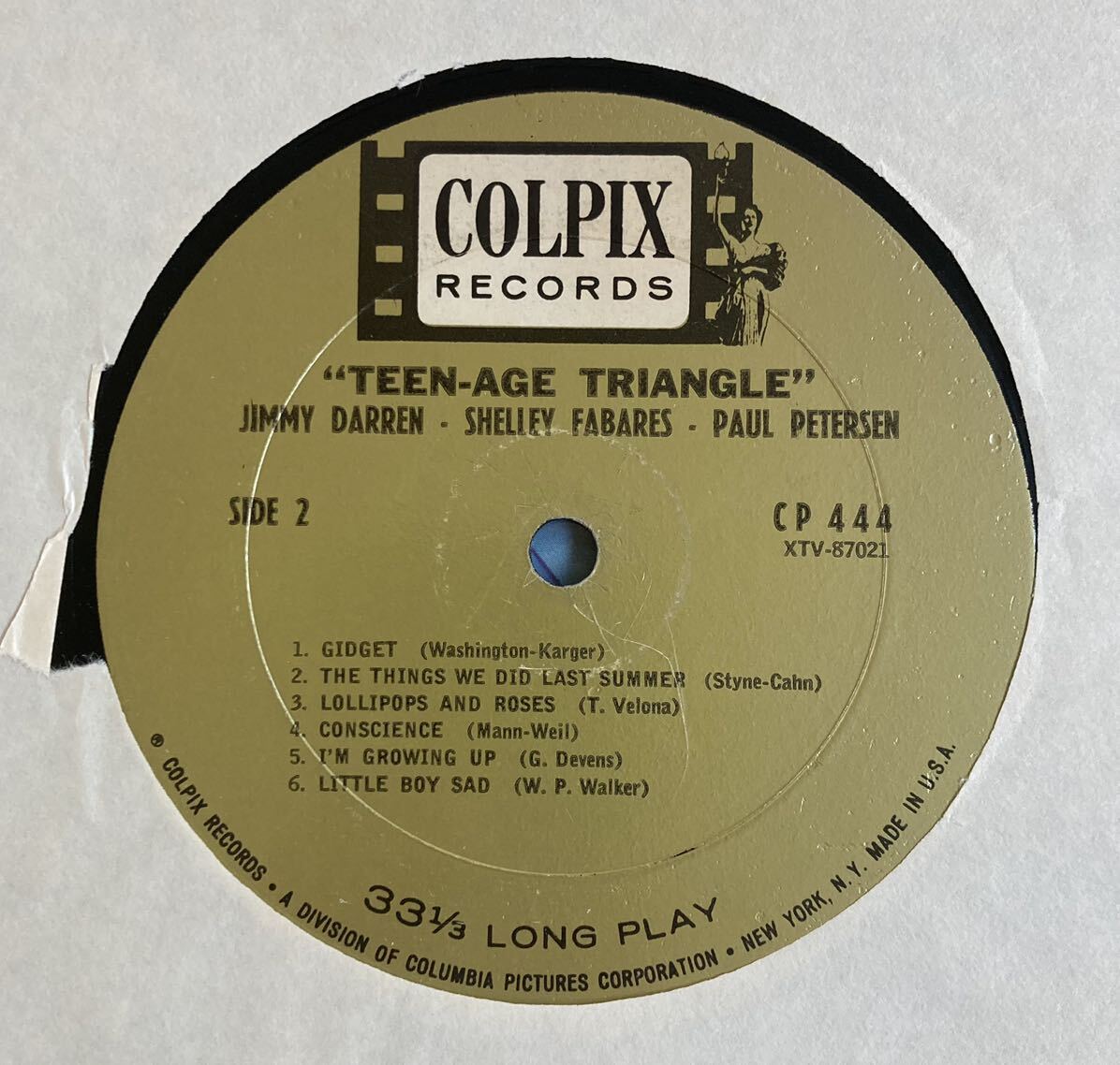 James Darren, Shelley Fabares, Paul Petersen / Teenage Triangle ◎ 大滝詠一の画像4