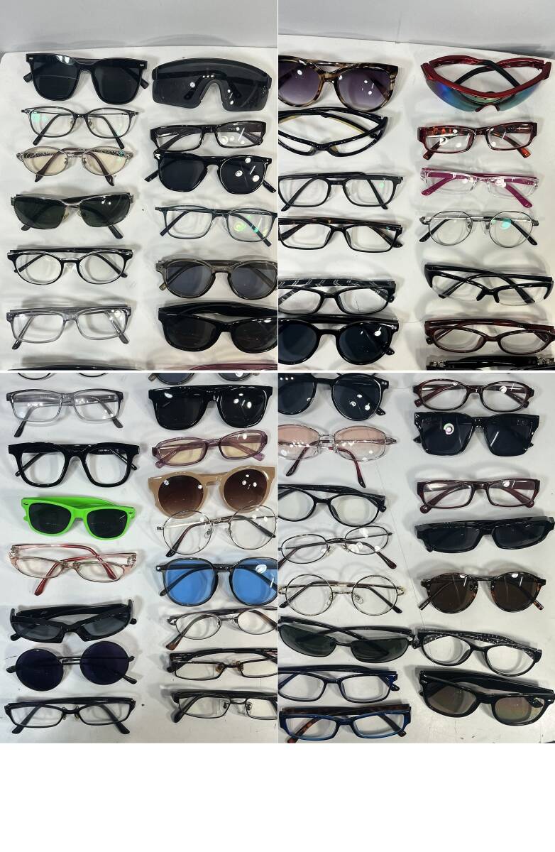眼鏡 メガネ 老眼鏡 サングラス 伊達眼鏡 スポーツ フレーム レンズ 約7.5Kg 相当 セット 約300個 まとめ売り USED 中古 R601 Bの画像4