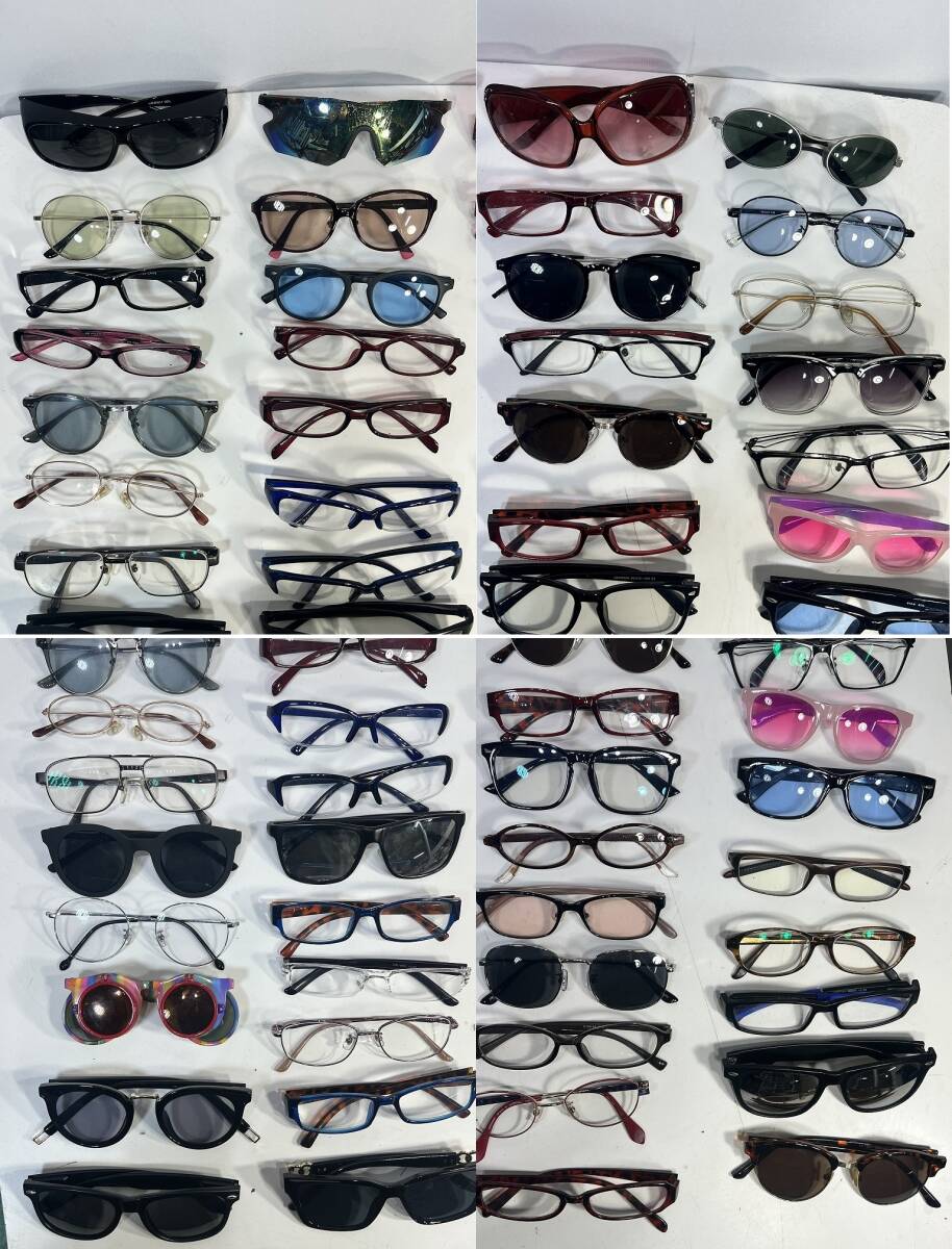 眼鏡 メガネ 老眼鏡 サングラス 伊達眼鏡 スポーツ フレーム レンズ 約7.5Kg 相当 セット 約300個 まとめ売り USED 中古 R601 Bの画像7