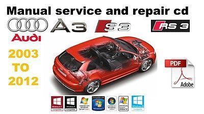 AUDI Audi A3 8P[2003 year ~2012 year ] service book Work shop service manual & body repair & distribution electro- map etc...