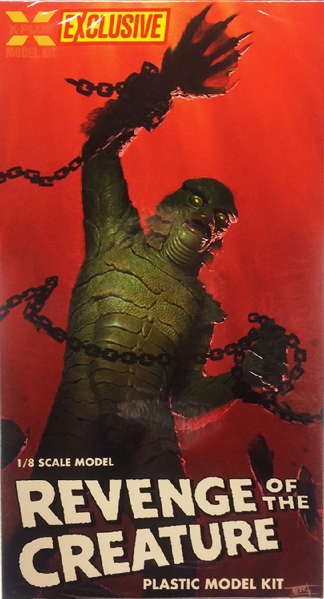 [限定版] X-PLUS【REVENGE OF THE CREATURE】半魚人 / 半魚人の逆襲 (1/8スケール) プラモデル / エクスプラス_画像1