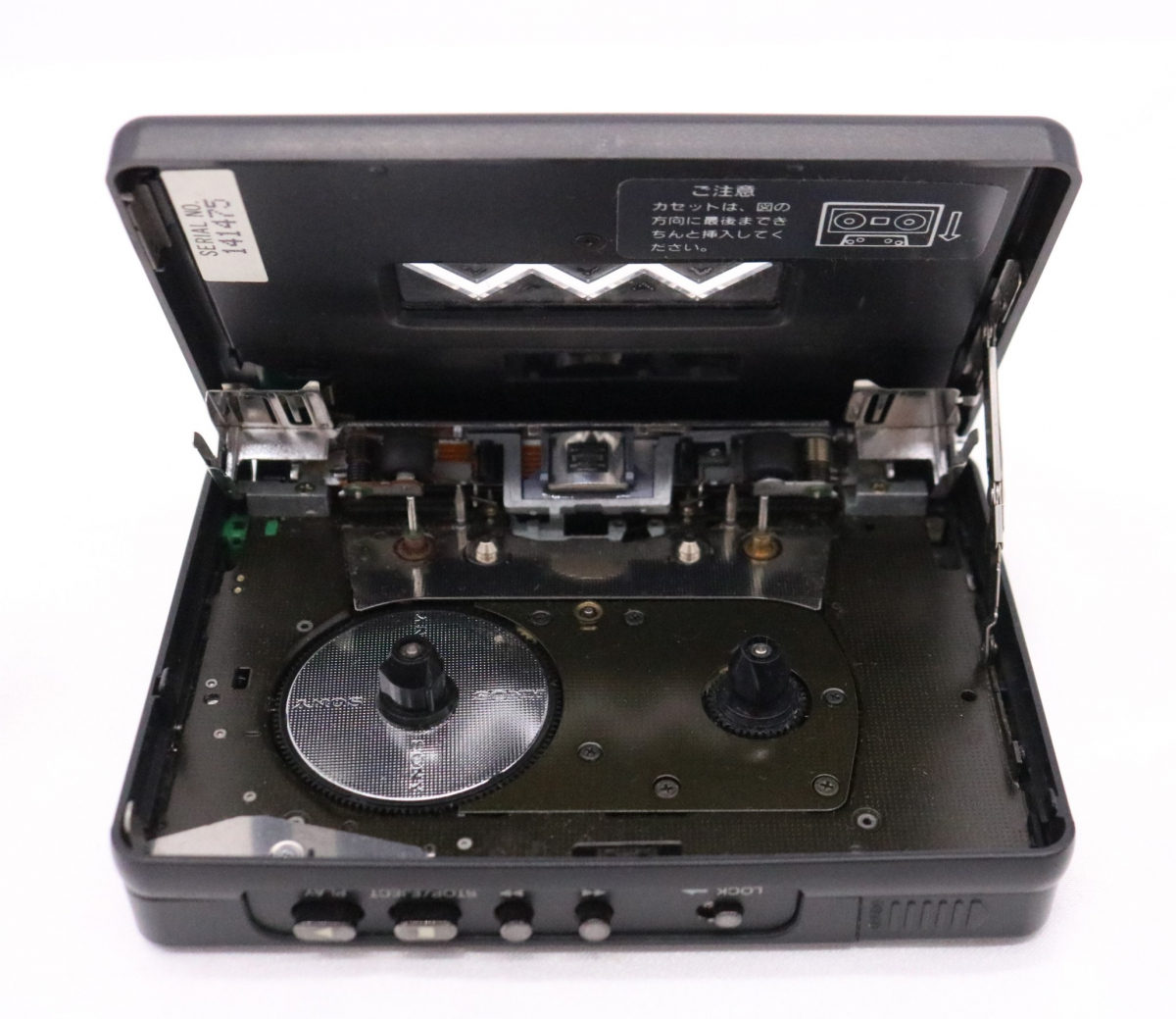 【ト滝】SONY WM-505 walkman ソニー ウォークマン カセットプレーヤー 元箱 取説 付属品 ブラック DS742DEM49の画像3