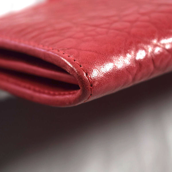 ■ ヴィヴィアンウエストウッド オーブ 二つ折り長財布 レザー 型押し ピンク (0990009002)_画像9