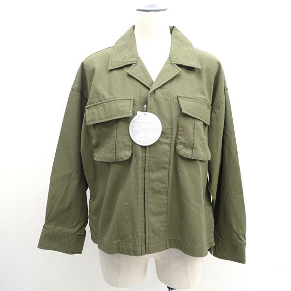 *sa man sa Moss Moss USA Work blouson khaki free size tag attaching 1C01L0Y0640 (0220414203)