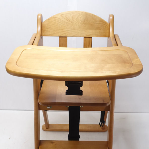 #. rice field woodworking place baby chair wooden folding high chair (0220483574)