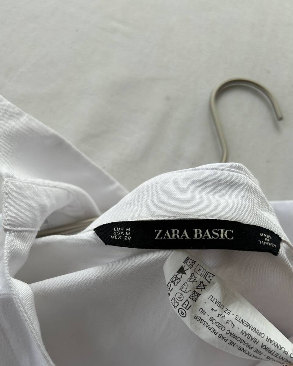 ザラ ZARA BASIC 可愛いロールアップシャツの画像7