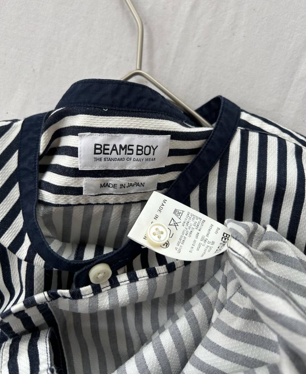 ビームスボーイ BEAMS BOY 可愛いストライプ柄シャツの画像6