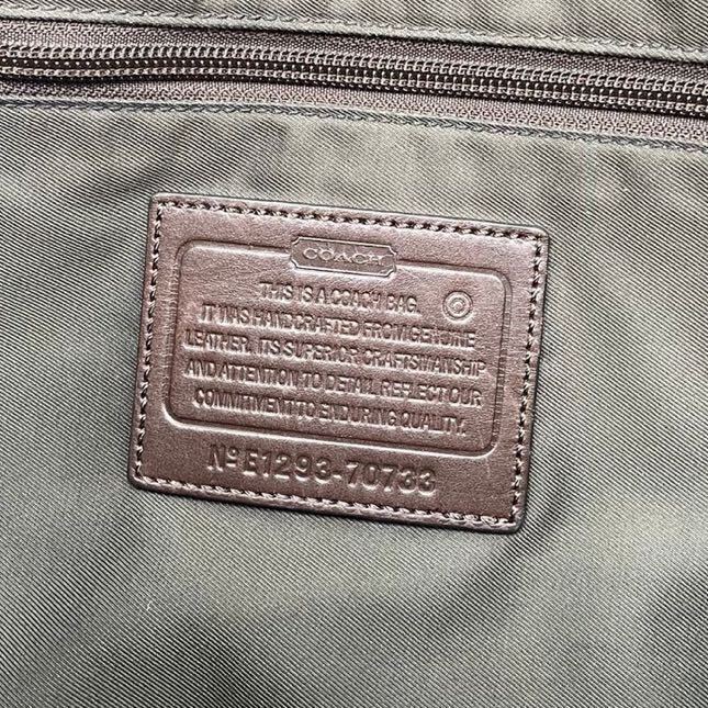 【1円スタート】 COACH コーチ 2way ビジネスバッグ ブリーフケース バッグ 鞄 ブラウン 70733の画像4