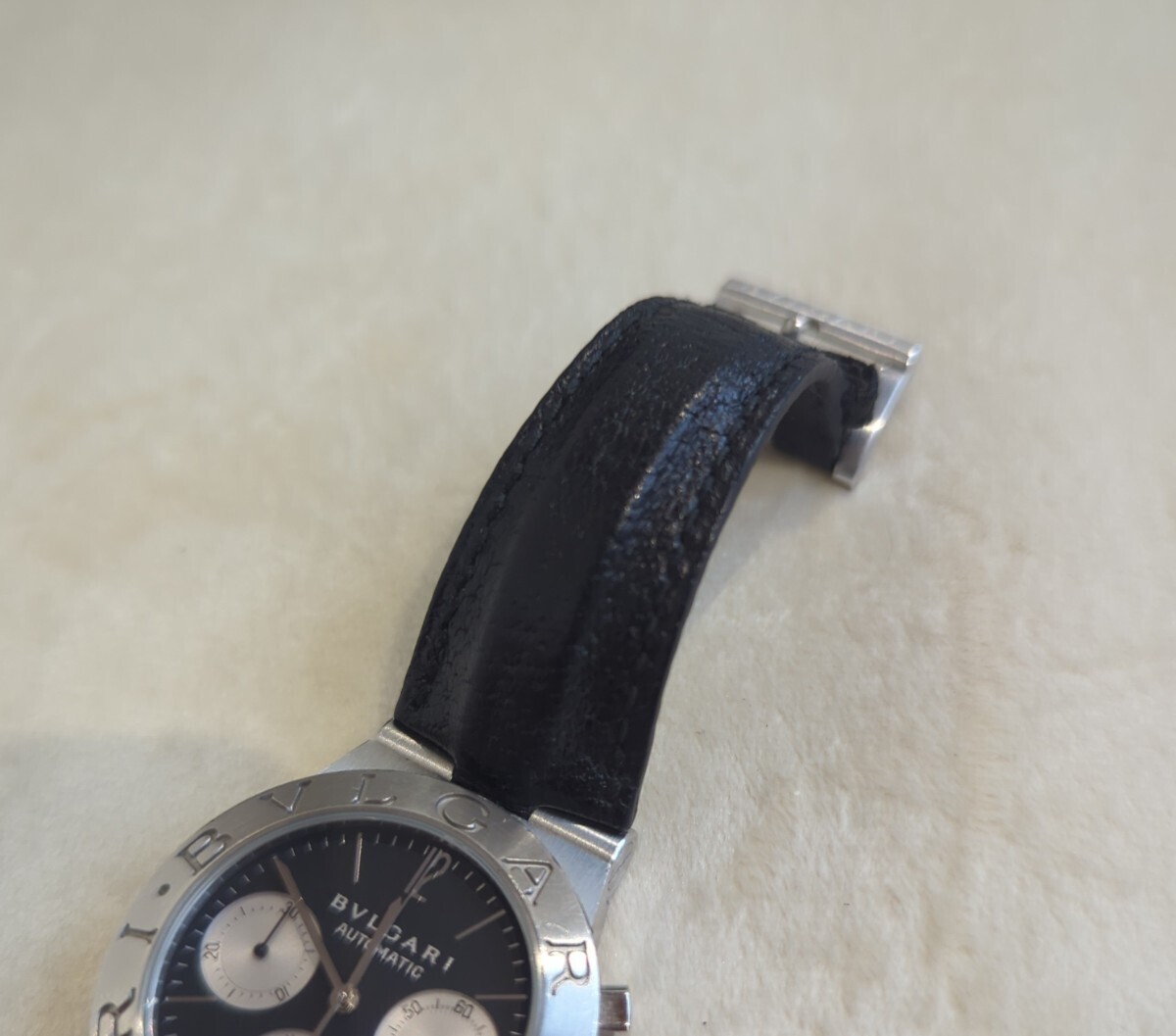 1円～ BVLGARI ブルガリ 高級 腕時計 ディアゴノスポーツ クロノグラフ 自動巻 CH35S シルバー ケース付きの画像4
