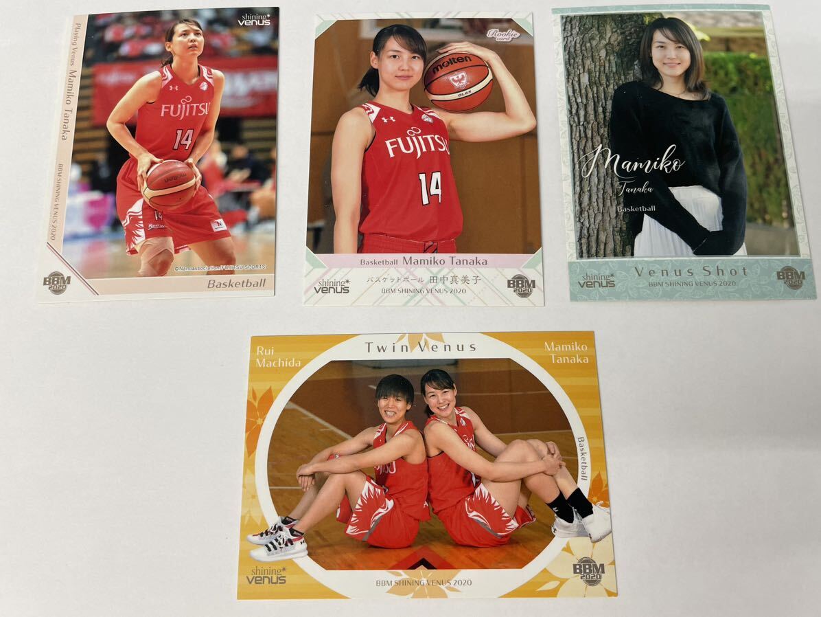 田中真美子 BBM 2020 SHINING VENUS 4枚セット バスケットボール 大谷翔平の画像1