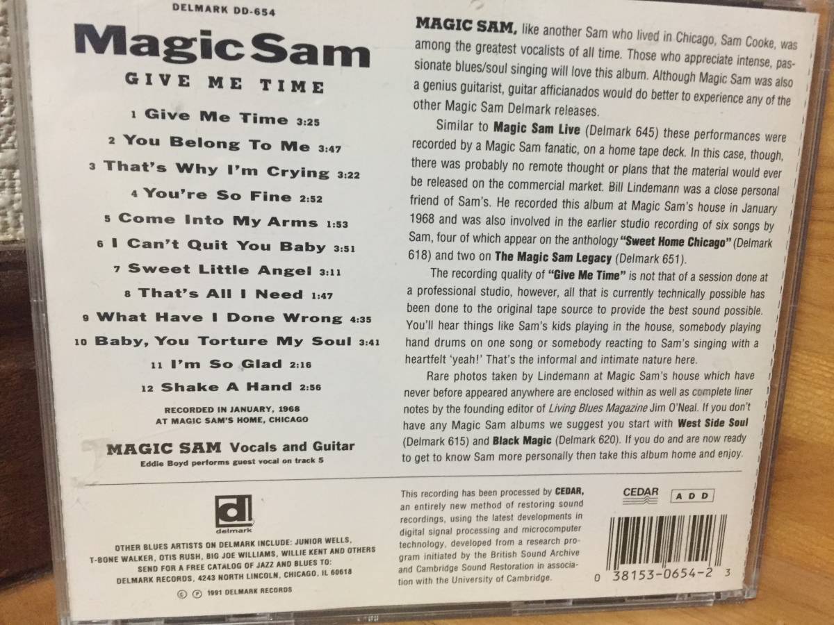 マジック・サム (Magic Sam) － 「Give Me Time 」CDの画像2