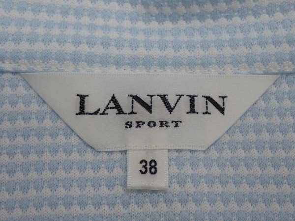 送料無料 LANVIN SPORT ハーフジップシャツ・38△ランバンスポール/ゴルフ/ハイネック/@B1/23*7*3-8_画像8