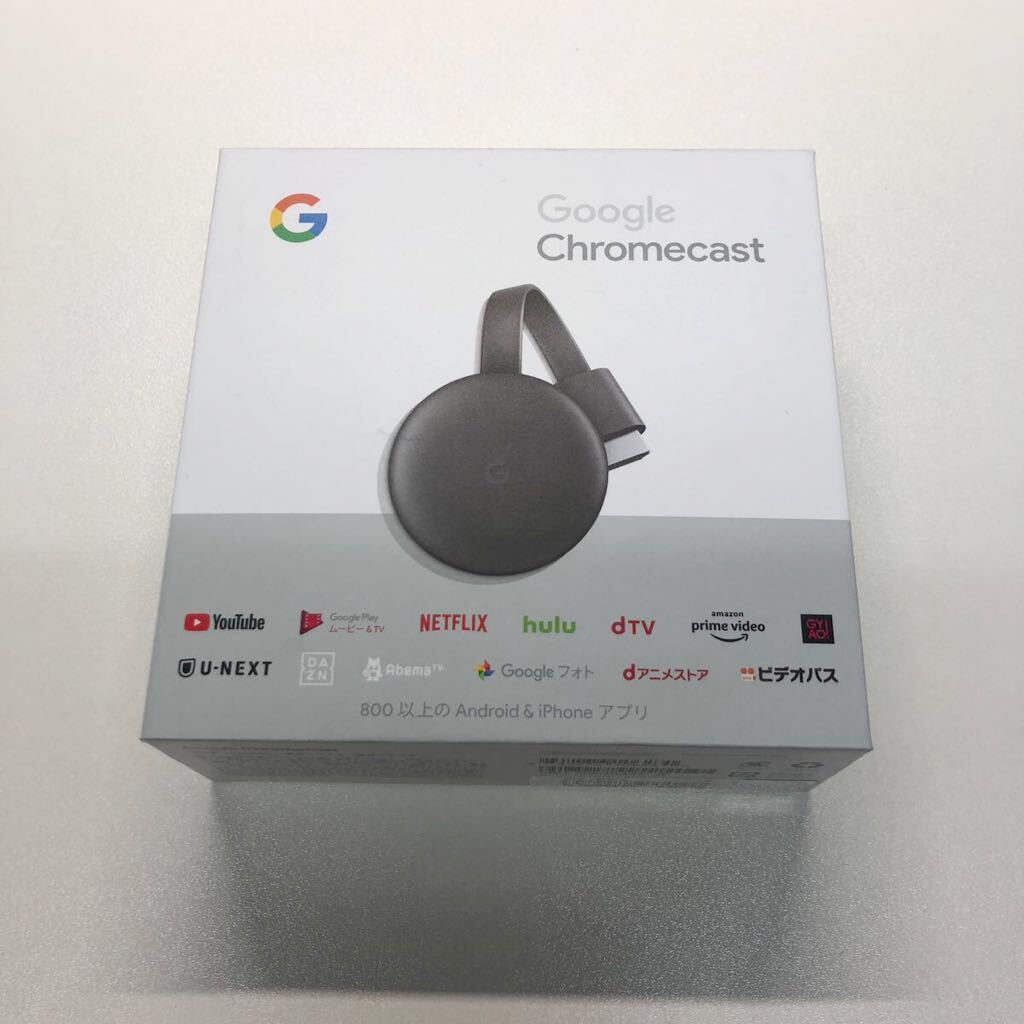 Google Chromecast 第3世代 2K Charcoal GA00439-JP クロームキャスト グーグルの画像1