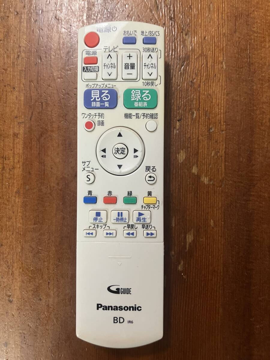 パナソニック Panasonic N2QAYB000902 BD用リモコン_画像1