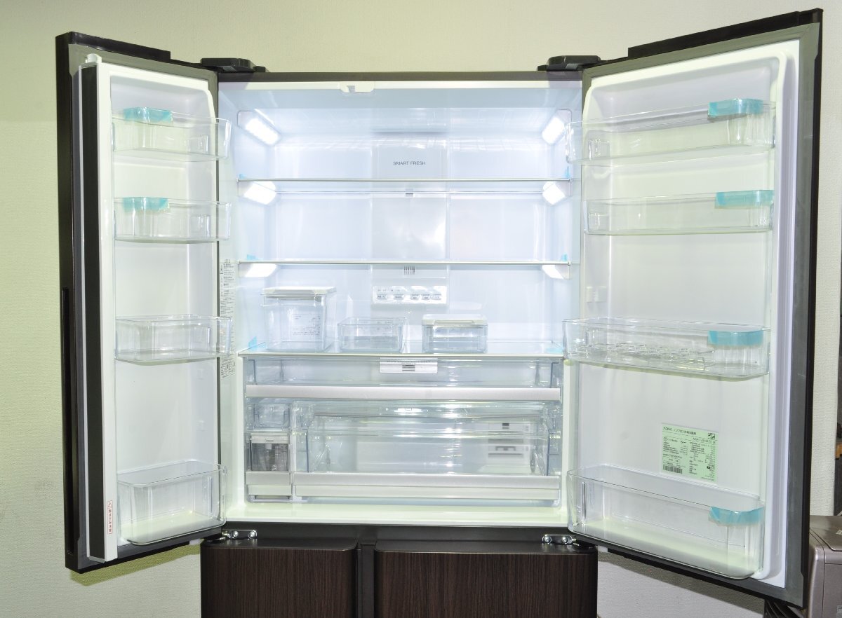 【美品】埼玉発 AQUA ノンフロン冷凍冷蔵庫 AQR-TZ51M 512L/135kg MM SAの画像5