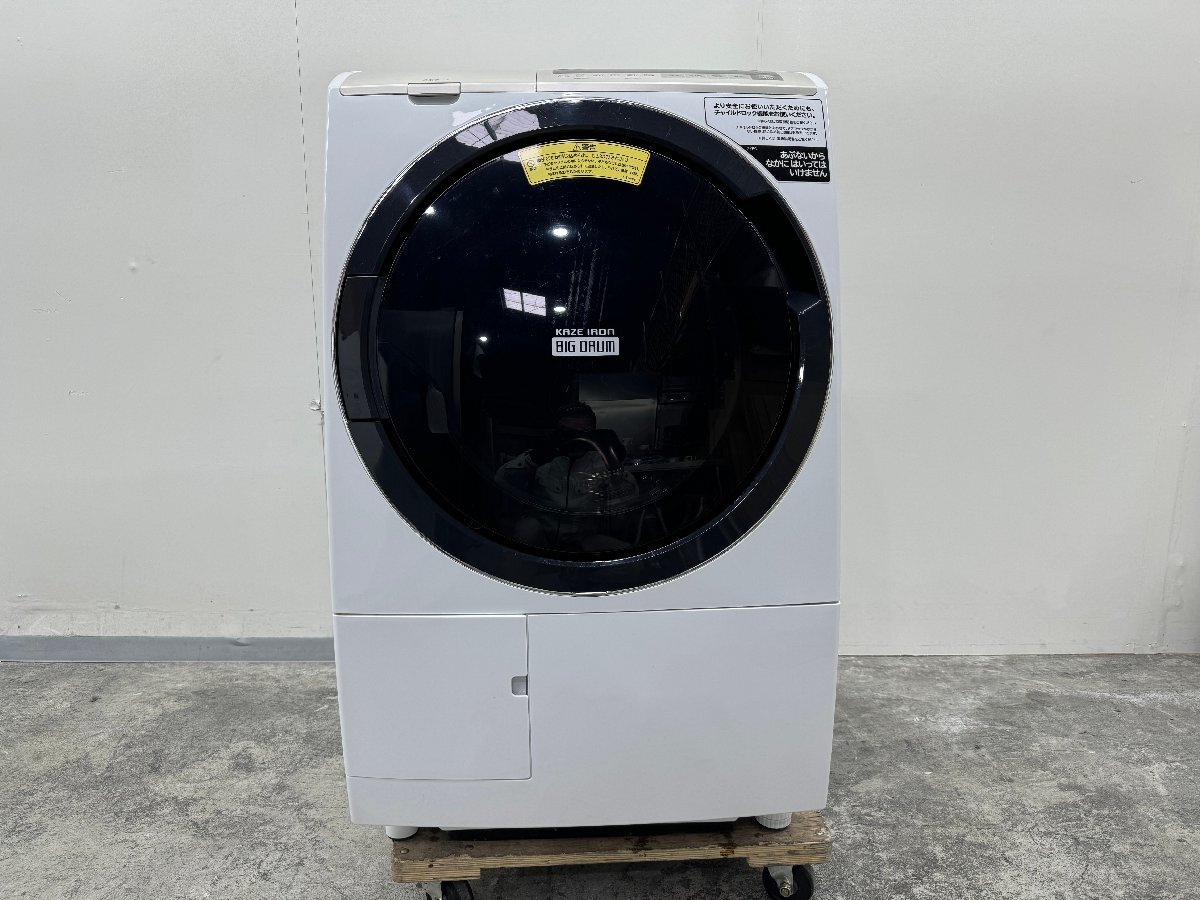 【１円スタート】大阪発　日立　ドラム式電気洗濯乾燥機　BD-TS100EL　標準洗濯容量10.0kg 2020年製　G