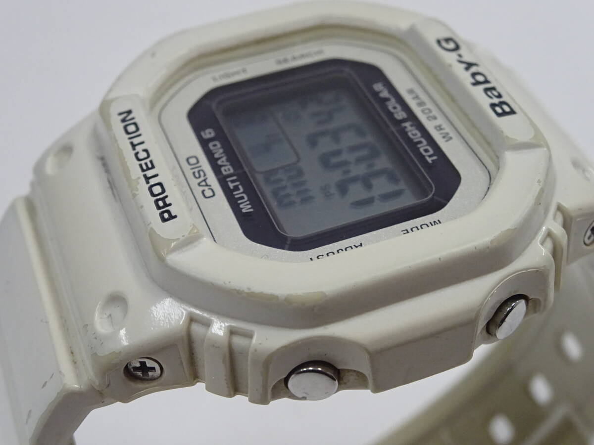 (つ-U-579)Baby-G ベビージー 腕時計 BGD-5000 デジタル タフソーラー ホワイト CASIO カシオ 動作品 中古の画像4