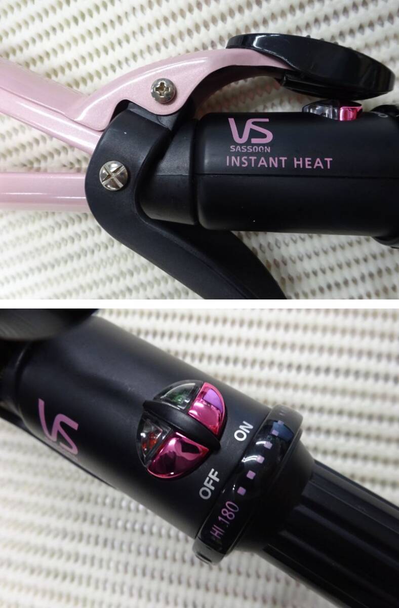 (.-K-268) Vidal Sassoon VIDAL SASSOON VS hair iron VSI-2573/PJ pink Karl strut hair set beauty electrification verification settled used 