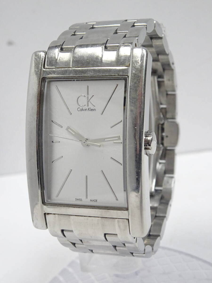(つ-U-596)Calvin Klein カルバンクライン 腕時計 K4P 211 アナログ 動作品 中古_画像1