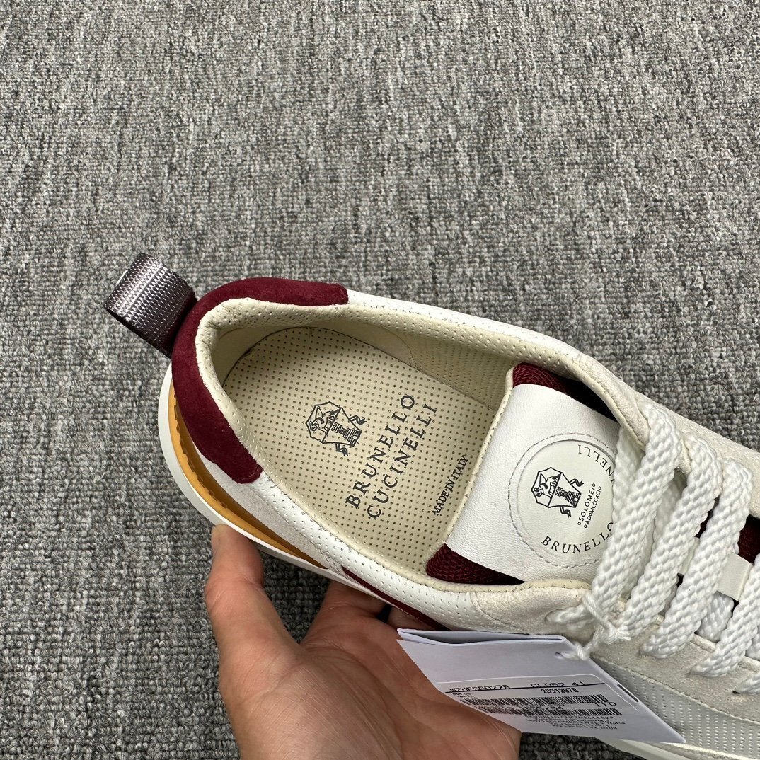 ブルネロクチネリ　BRUNELLO CUCINELLI メンズ　スニーカー　レザー　牛革　靴　シューズ　通気性　39-44　サイズ選択可能_画像7