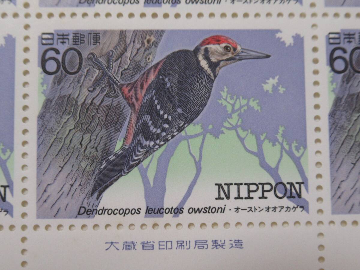 切手　特殊鳥類シリーズ　第５集　オーストンオオアカゲラ　１９８４年（昭和５９年）_画像3