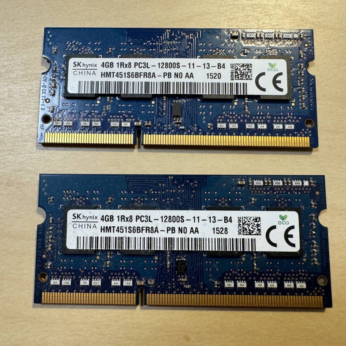 [ free shipping!]DDR3 SO-DIMM 8GB(4GB2 sheets set ) SK hynix HMT451S6BFR8A-PB [DDR3-1600 PC3L-12800 1.35V] Mac operation verification settled 