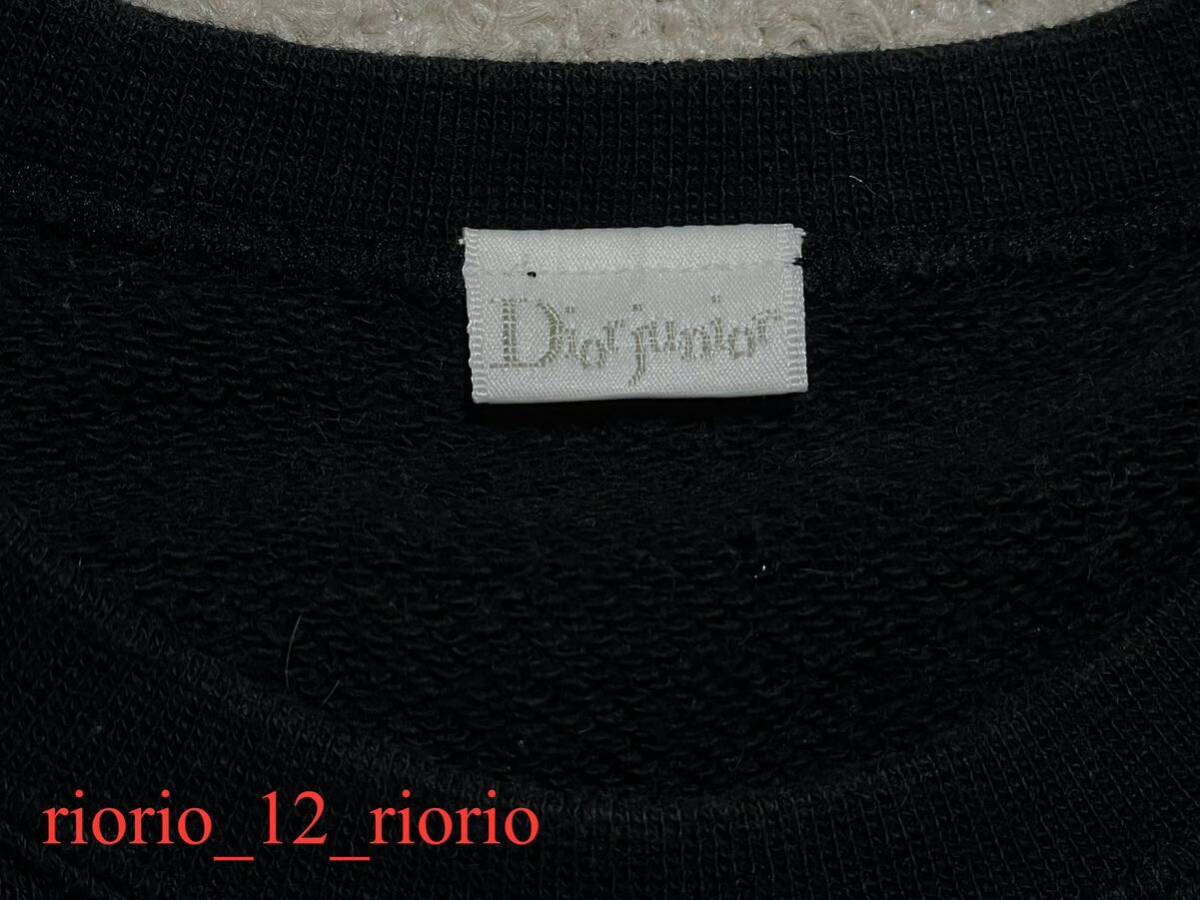 382 Dior junior ディオール クルーネックトレーナー スウェットトレーナー ロゴ刺繍 size120の画像6