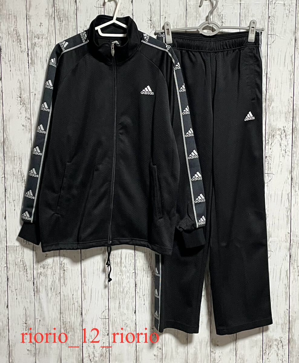 326 adidas アディダス ジャージ上下セットアップ トラックジャケット トラックパンツ sizeMの画像1