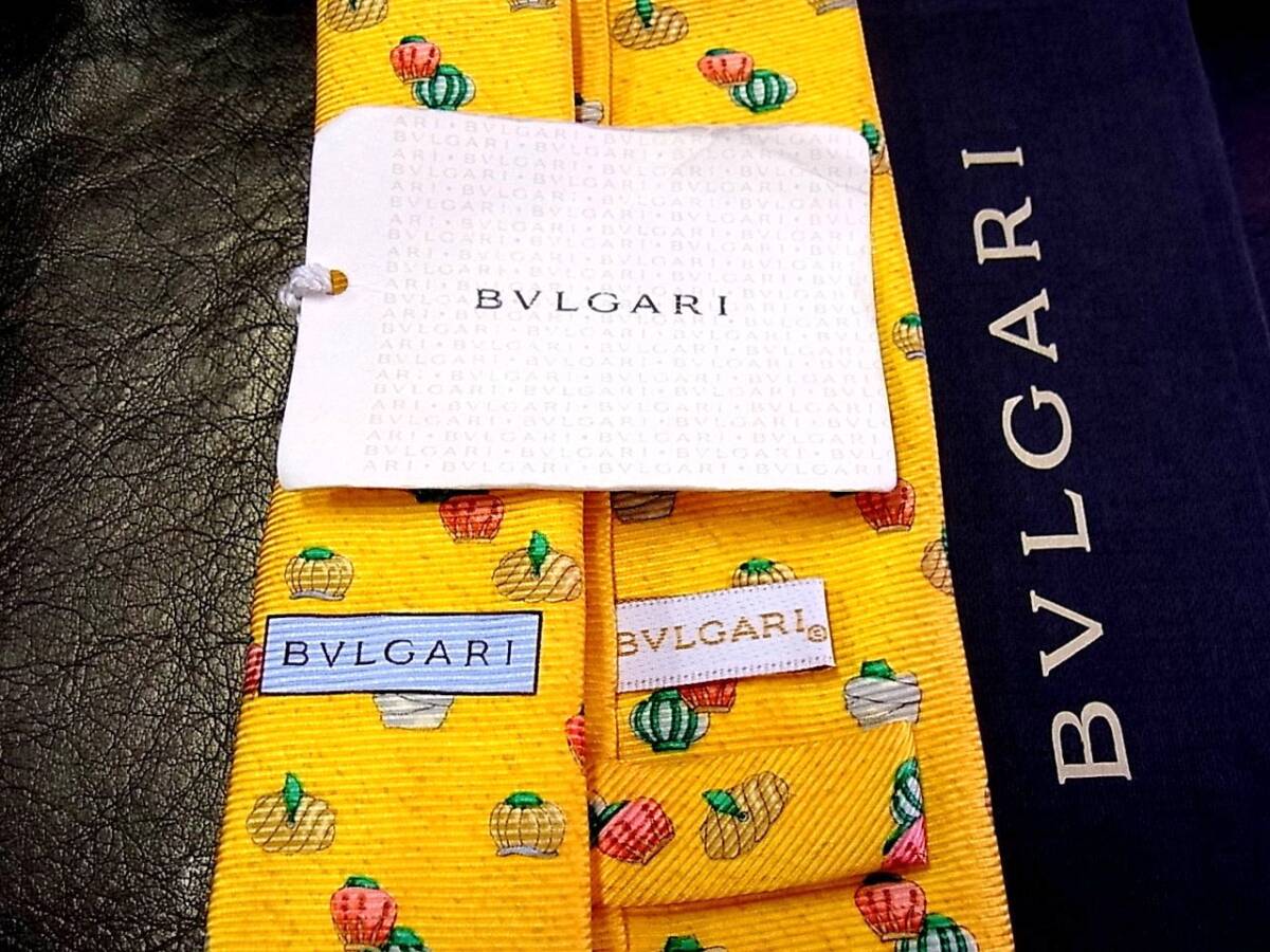 ●bv1469●良品●【BVLGARI】ブルガリ【ターバン・帽子】「最高級セッテピエゲ」 ネクタイ_画像3