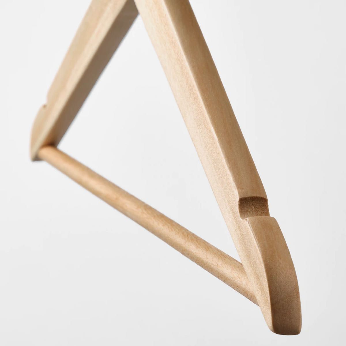【新品】IKEA イケア 無垢材ハンガー 8本 （ブメラング） 木製ハンガー