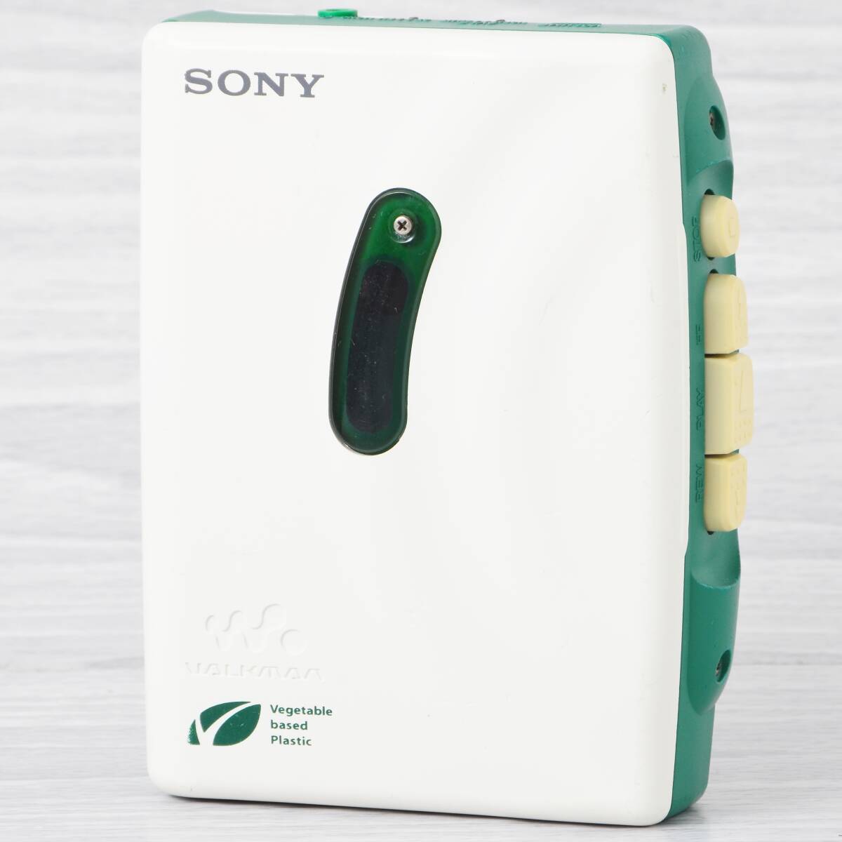 SONY WALKMAN WM-FX202 カセットウォークマン ホワイト/グリーン 整備済の画像4