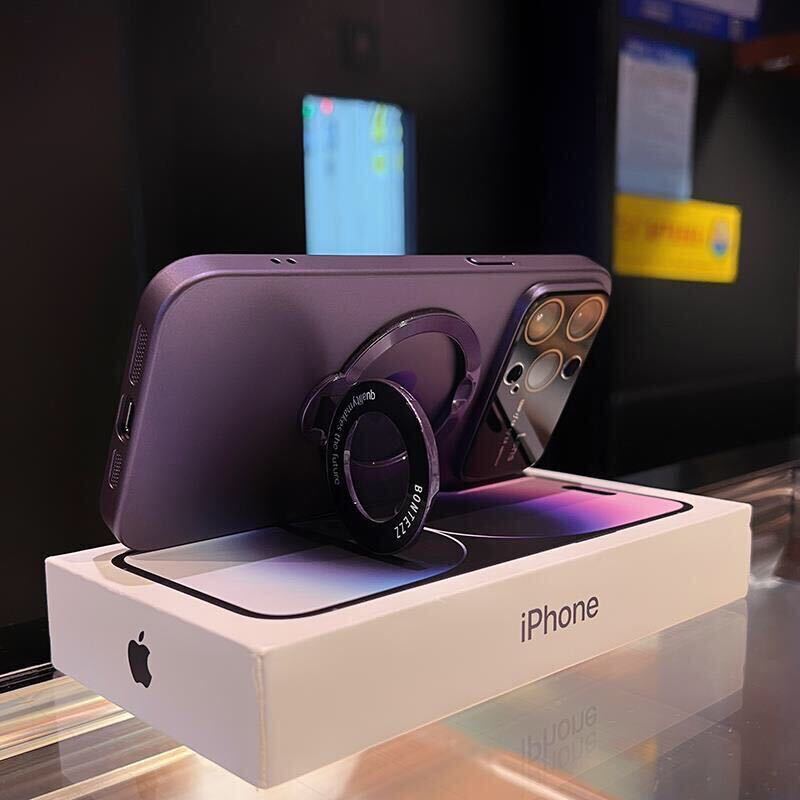 選べる6色展開 iPhone 14 plus ケース アイフォン14 プラス ケース iPhone14 plus カバー レンズ保護 スタンド付き MagSafe充電 r