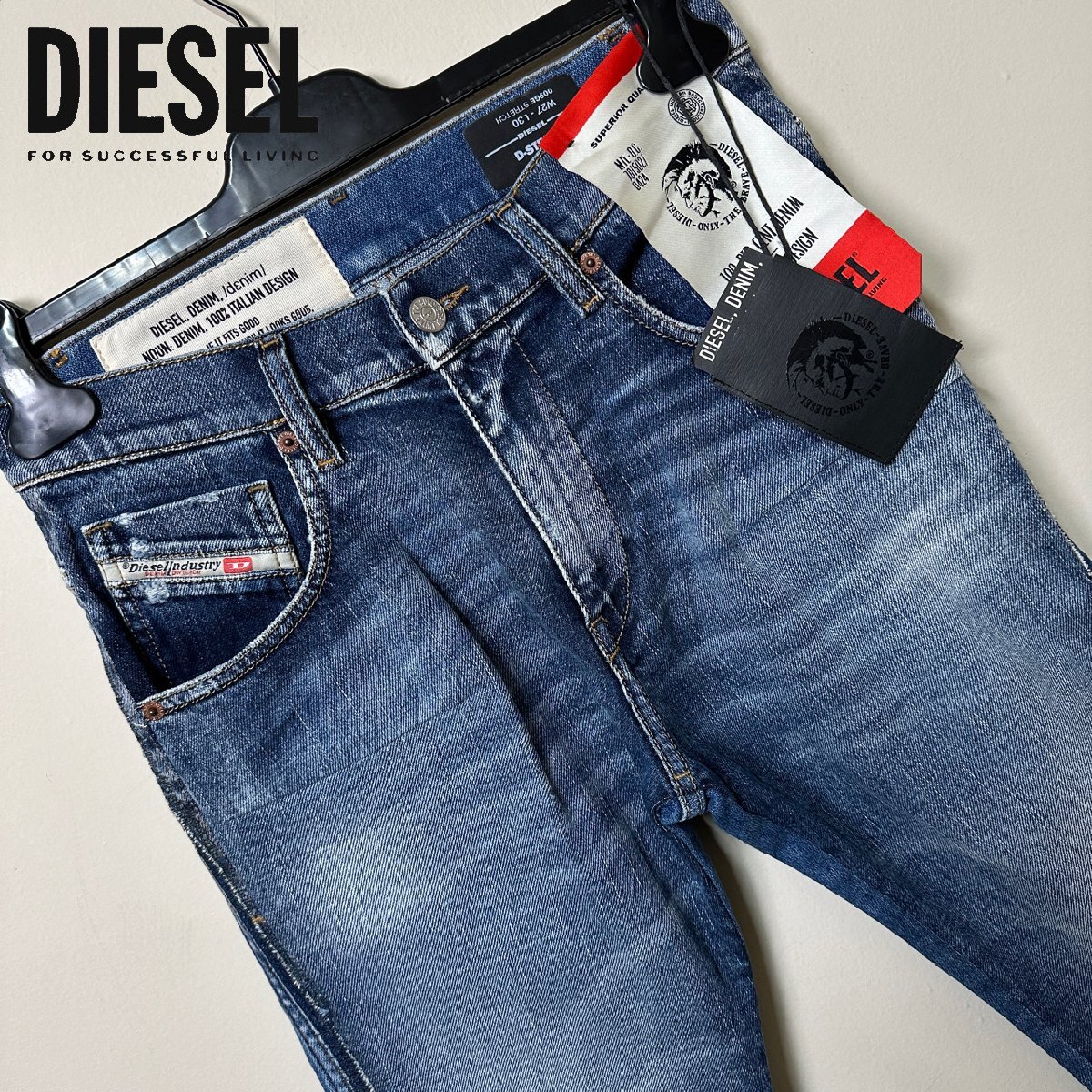 正規品/新品/未使用/W27■タグ付き/アウトレット品■定価35,200円■DIESELディーゼル メンズ スリム ジーンズ デザインデニム S412_画像1