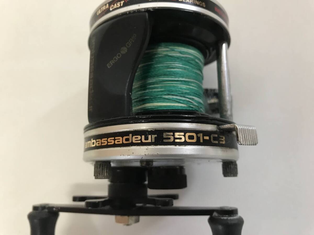 ☆Abu Garcia ambassadeur 5501-Ｃ3 左ハンドル アブガルシア アンバサダー リール 釣り具_画像7